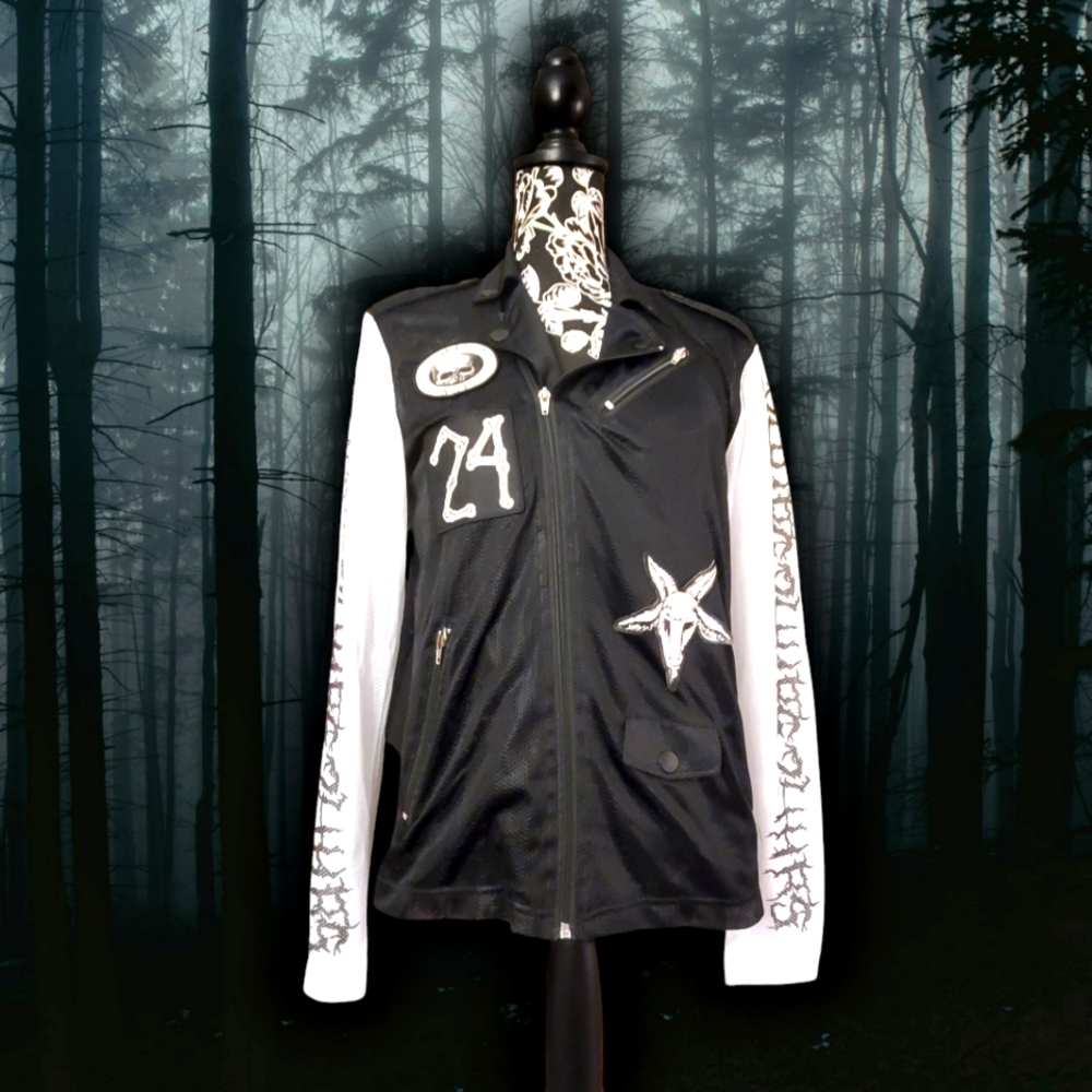 24HRS brand occultist zip up breathable jacket witchcore size xs